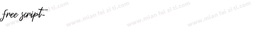 free script字体转换